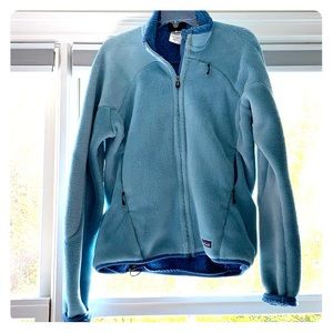Blue Patagonia zip up jacket